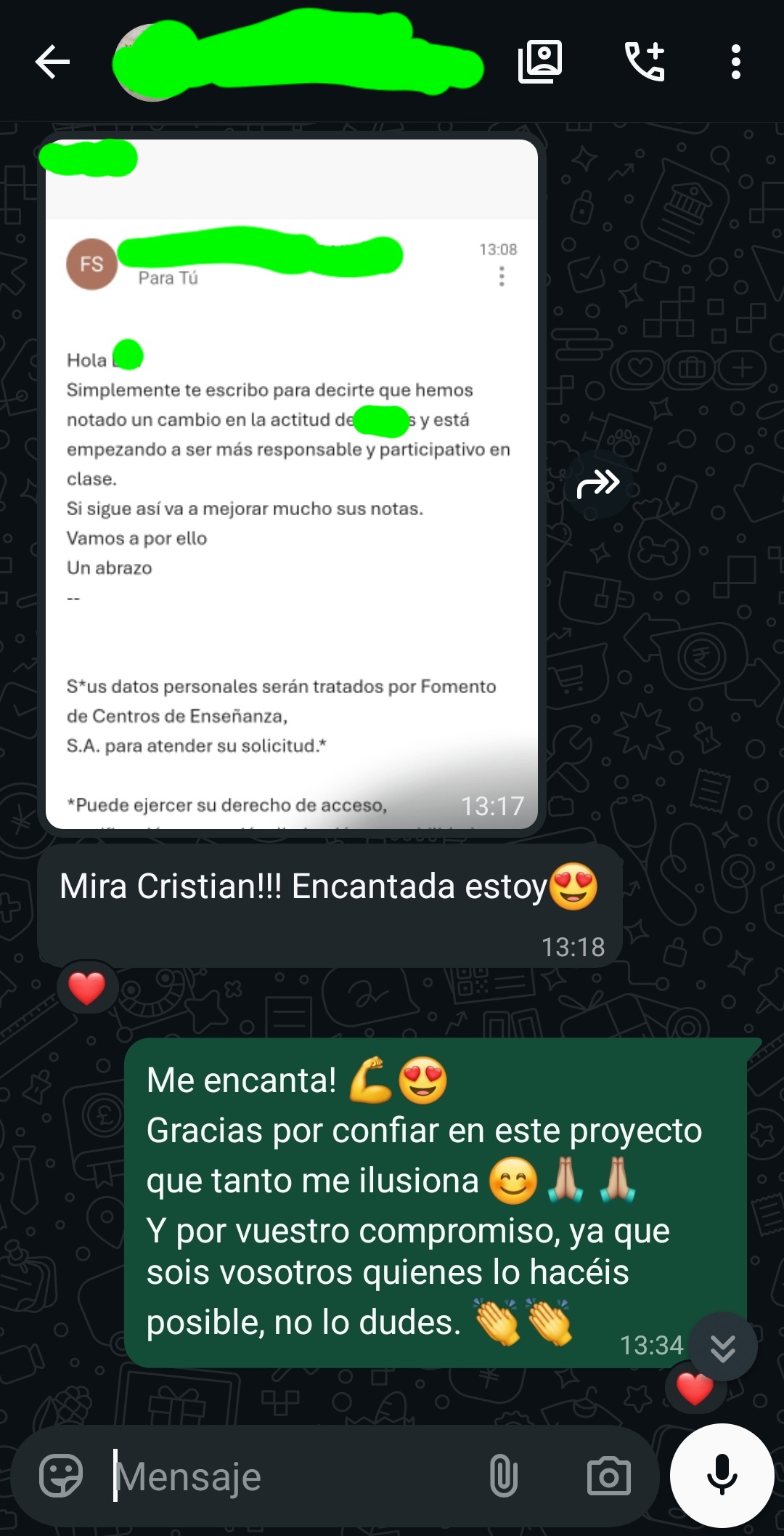 Testimonio de familia